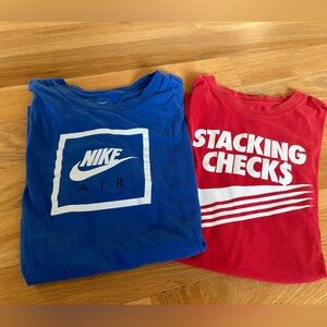 Nike men’s medium cotton shirts. Short sleeve
